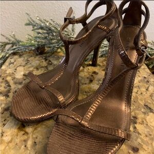 Gianni Bini Bronze Heels